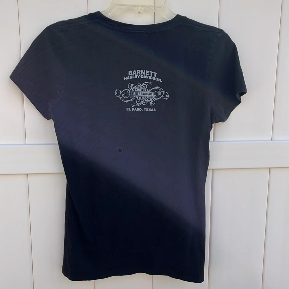 Harley-Davidson® Women's Endless Beauty Short Sleeve Scoop Tee, Black medium